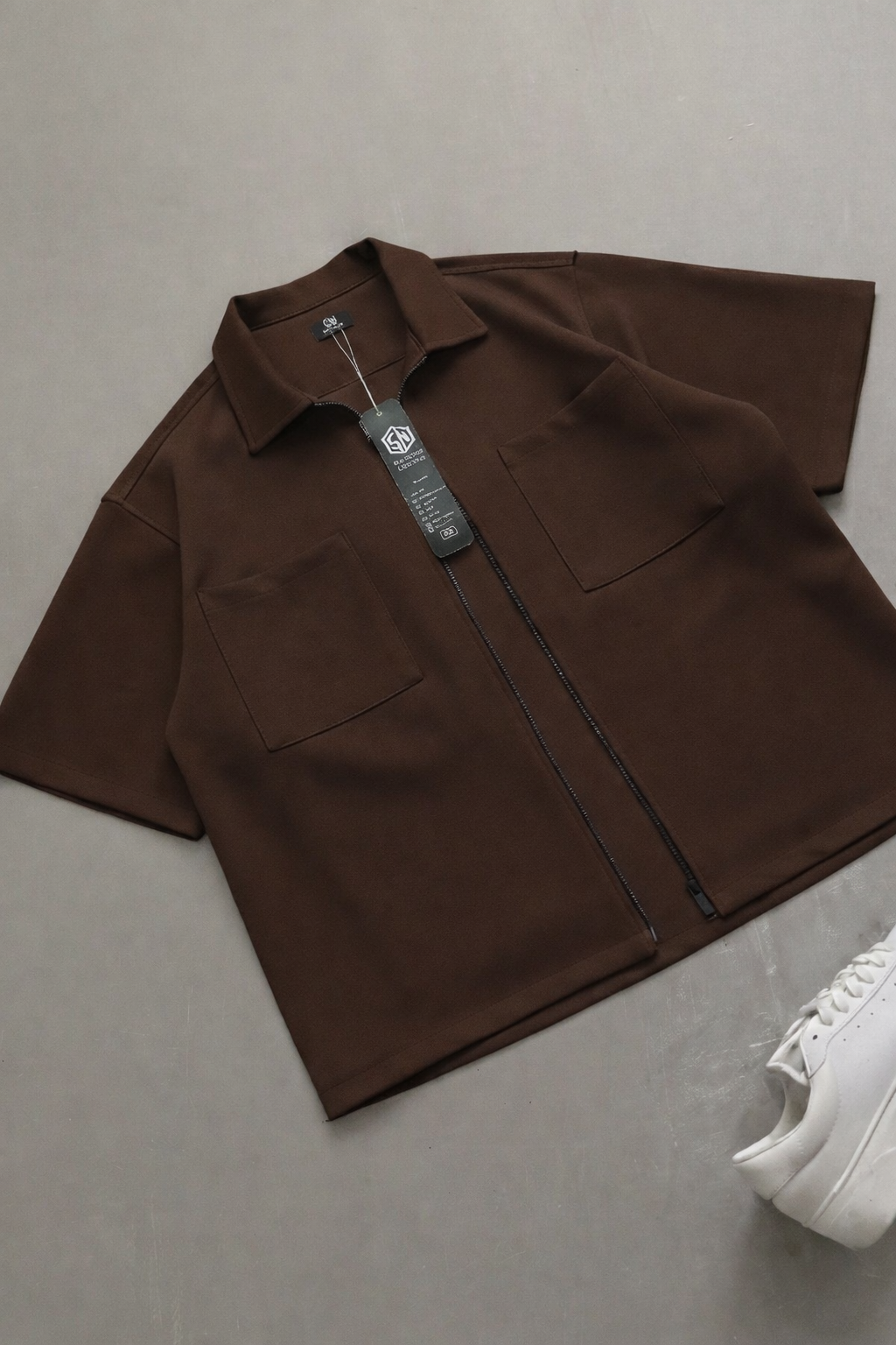 Korean Style Oversized Double Pocket Shirt